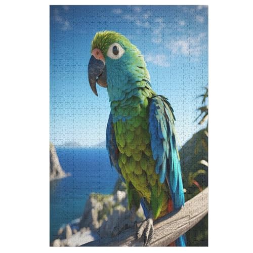 Papagei Holzpuzzle 1000 Teile Klassische Puzzles Erwachsene Kinder Puzzle DIY Kit Holzspielzeug Einzigartiges Geschenk 78×53cm Papagei Holzpuzzle 1000 Teile Klassische Puzzles Erwachsene Kinder Puzzle DIY Kit Holzspielzeug Einzigartiges Geschenk 78×53cm von GGJJTT