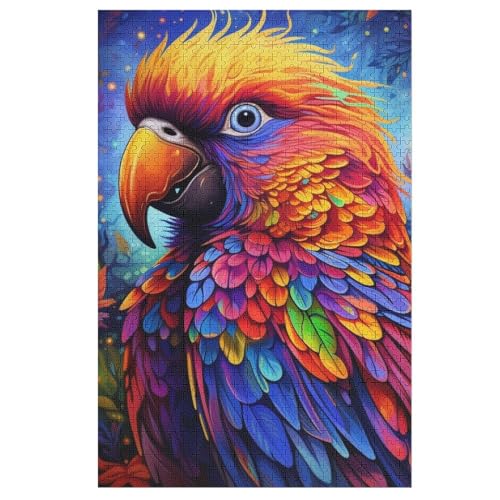 Papagei Holzpuzzle Für Erwachsene Teenager Stress Abbauen Familien-Puzzlespiel Poster 1000-teiliges Puzzle Kinder Lernspiel 78×53cm Papagei Holzpuzzle Für Erwachsene Teenager Stress Abbauen Familien-Puzzlespiel Poster 1000-teiliges Puzzle Kinder Lernspiel 78×53cm von GGJJTT