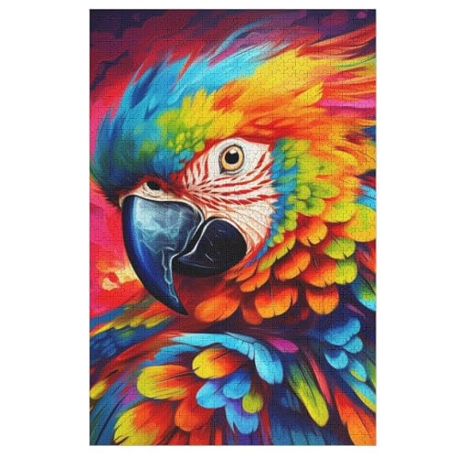 Papagei Holzpuzzle Für Erwachsene Teenager Stress Abbauen Familien-Puzzlespiel Poster 1000-teiliges Puzzle Kinder Lernspiel 78×53cm Papagei Holzpuzzle Für Erwachsene Teenager Stress Abbauen Familien-Puzzlespiel Poster 1000-teiliges Puzzle Kinder Lernspiel 78×53cm von GGJJTT