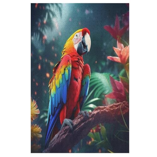 Papagei Holzpuzzle Für Erwachsene Teenager Stress Abbauen Familien-Puzzlespiel Poster 1000-teiliges Puzzle Kinder Lernspiel 78×53cm Papagei Holzpuzzle Für Erwachsene Teenager Stress Abbauen Familien-Puzzlespiel Poster 1000-teiliges Puzzle Kinder Lernspiel 78×53cm von GGJJTT
