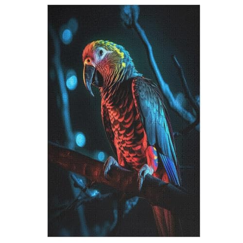 Papagei Holzpuzzle Für Erwachsene Teenager Stress Abbauen Familien-Puzzlespiel Poster 1000-teiliges Puzzle Kinder Lernspiel 78×53cm Papagei Holzpuzzle Für Erwachsene Teenager Stress Abbauen Familien-Puzzlespiel Poster 1000-teiliges Puzzle Kinder Lernspiel 78×53cm von GGJJTT