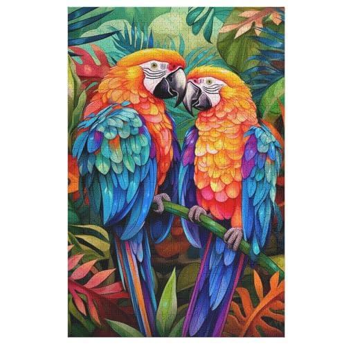Papagei Puzzle Für Erwachsene 1000 Teile Premium Recyceltes Brett Zum Lernen, Lernspielzeug, Familienspiele Kinder Holzpuzzle 78×53cm Papagei Puzzle Für Erwachsene 1000 Teile Premium Recyceltes Brett Zum Lernen, Lernspielzeug, Familienspiele Kinder Holzpuzzle 78×53cm von GGJJTT