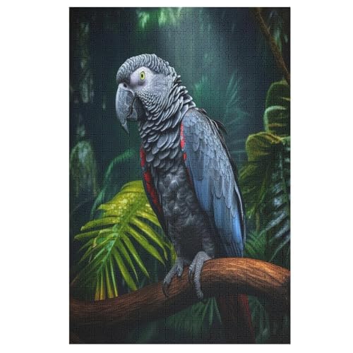 Papagei Puzzles 1000 Teile Erwachsener Kniffel Spaß Für Die Ganze Familie - 1000 Puzzleteilige Motive, Holzpuzzle Kinder Erwachsene, Impossible Puzzle Schwer （78×53cm） von GGJJTT