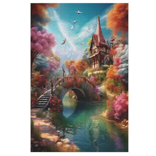 Paradies Holzpuzzle 1000 Teile Klassische Puzzles Erwachsene Kinder Puzzle DIY Kit Holzspielzeug Einzigartiges Geschenk 78×53cm Paradies Holzpuzzle 1000 Teile Klassische Puzzles Erwachsene Kinder Puzzle DIY Kit Holzspielzeug Einzigartiges Geschenk 78×53cm von GGJJTT