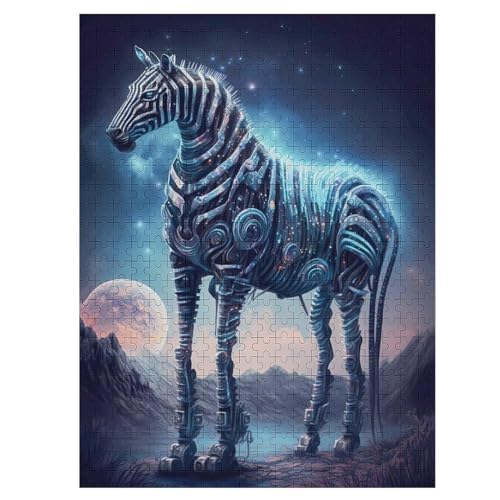 Horse 500 Teile Puzzle Für Erwachsene, Herausforderung Puzzles - Familienpuzzle Verringerter Druck Schwieriges Puzzle Rahmen Holzpuzzle Für Erwachsene Kinder 12+ （55×41cm） von GGJJTT