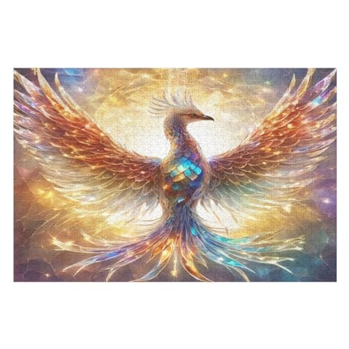 Phönix 1000 Teile Premium-Puzzles Für Erwachsene Kinder- Holzpuzzles Spaß Und Lernspiele - Perfekte Puzzle-Geschenke 75×50cm von GGJJTT