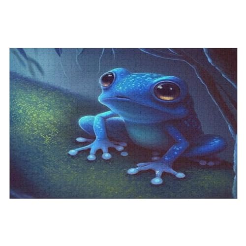 Puzzle 1000 Teile Frosch Holzpuzzle Für Erwachsene Lernspiel Herausforderungsspielzeug The Puzzles Für Erwachsene Kinder 75×50cm von GGJJTT
