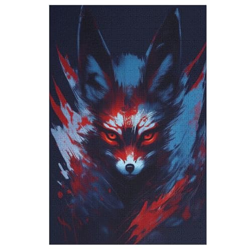 Puzzle 1000 Teile Fuchs Holzpuzzle Für Erwachsene Lernspiel Herausforderungsspielzeug The Puzzles Für Erwachsene Kinder 78×53cm von GGJJTT