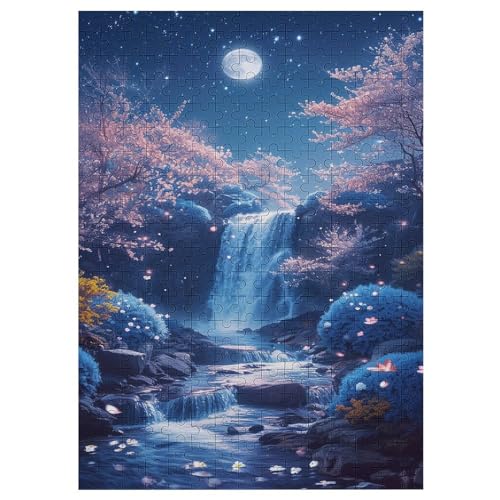 Puzzle 300 Teile Erwachsene Kirschbaum Japan Kunst Holzpuzzle Für Erwachsene Lernspiel Herausforderungsspielzeug 300-teilige The Puzzles Für Erwachsene Kinder （42×30cm） von GGJJTT