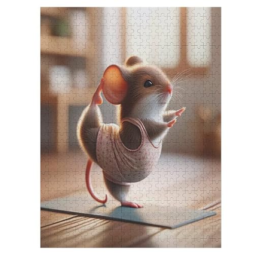 Puzzle 500 Teile Erwachsene Maus Holzpuzzle Für Erwachsene Lernspiel Herausforderungsspielzeug 500-teilige The Puzzles Für Erwachsene Kinder （55×41cm） von GGJJTT