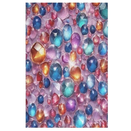 Puzzle Für Erwachsene, 1000 Teile, Colorful Stone Strand, Holzpuzzle, Holzpuzzle, Geburtstagsgeschenke, Puzzle, Wanddekoration （78×53cm） von GGJJTT