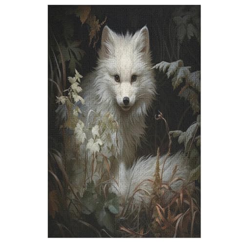 Puzzle Für Erwachsene, 1000 Teile, Fuchs, Holzpuzzle, Holzpuzzle, Geburtstagsgeschenke, Puzzle, Wanddekoration （78×53cm） von GGJJTT