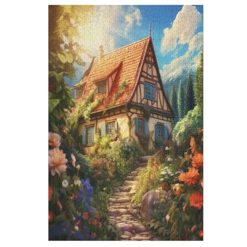 Puzzle Für Erwachsene, Bergdorfhütte, 1000 Puzzleteile Für Kinder, Holzpuzzles, Geeignet Für Erwachsene Lernspiel, 78×53cm Puzzle Für Erwachsene, Bergdorfhütte, 1000 Puzzleteile Für Kinder, Holzpuzzles, Geeignet Für Erwachsene Lernspiel, 78×53cm von GGJJTT