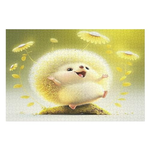 Puzzle Für Erwachsene, Cute Igel, 1000 Puzzleteile Für Kinder, Holzpuzzles, Geeignet Für Erwachsene Lernspiel, 75×50cm Puzzle Für Erwachsene, Cute Igel, 1000 Puzzleteile Für Kinder, Holzpuzzles, Geeignet Für Erwachsene Lernspiel, 75×50cm von GGJJTT