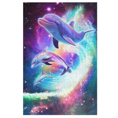 Puzzle Für Erwachsene, Delfin, 1000 Puzzleteile Für Kinder, Holzpuzzles, Geeignet Für Erwachsene Lernspiel, 78×53cm Puzzle Für Erwachsene, Delfin, 1000 Puzzleteile Für Kinder, Holzpuzzles, Geeignet Für Erwachsene Lernspiel, 78×53cm von GGJJTT