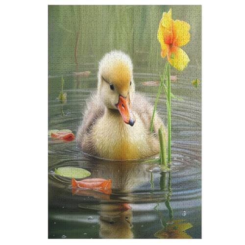 Puzzle Für Erwachsene, Ente, 1000 Puzzleteile Für Kinder, Holzpuzzles, Geeignet Für Erwachsene Lernspiel, （78×53cm） von GGJJTT