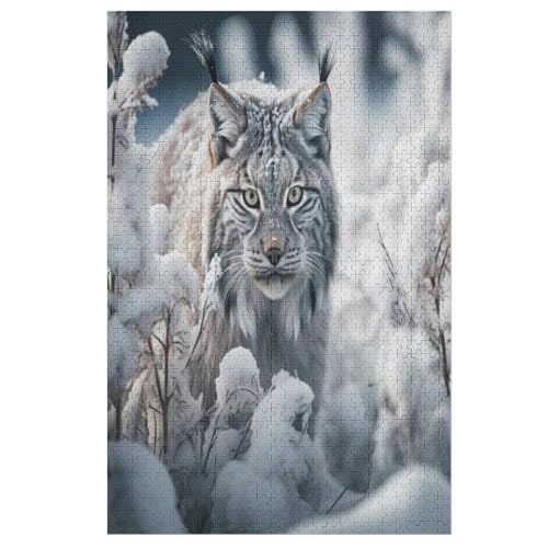 Puzzle Für Erwachsene, Luchs, 1000 Puzzleteile Für Kinder, Holzpuzzles, Geeignet Für Erwachsene Lernspiel, 78×53cm Puzzle Für Erwachsene, Luchs, 1000 Puzzleteile Für Kinder, Holzpuzzles, Geeignet Für Erwachsene Lernspiel, 78×53cm von GGJJTT