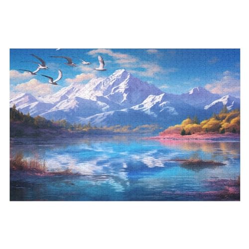 Puzzle Für Erwachsene, Seen und schneebedeckte Berge, 1000 Puzzleteile Für Kinder, Holzpuzzles, Geeignet Für Erwachsene Lernspiel, 75×50cm Puzzle Für Erwachsene, Seen und schneebedeckte Berge, 1000 Puzzleteile Für Kinder, Holzpuzzles, Geeignet Für Erwachsene Lernspiel, 75×50cm von GGJJTT