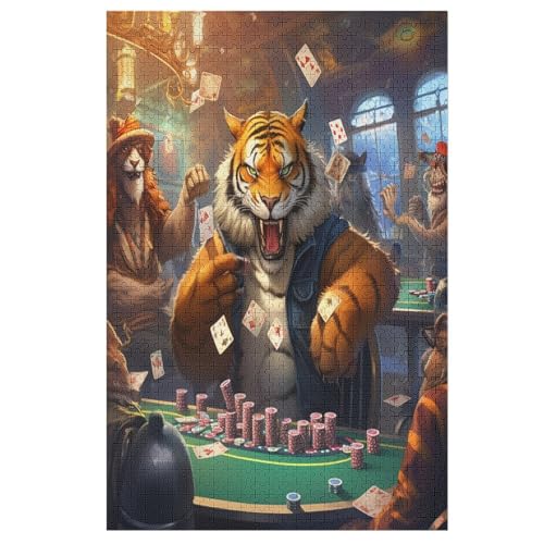 Puzzle Für Erwachsene, Tiger Puzzles, 1000-teiliges Holzpuzzle, Geeignet Für Erwachsene Und Kinder Ab 12 Jahren, Tolles Geschenk 78×53cm Puzzle Für Erwachsene, Tiger Puzzles, 1000-teiliges Holzpuzzle, Geeignet Für Erwachsene Und Kinder Ab 12 Jahren, Tolles Geschenk 78×53cm von GGJJTT