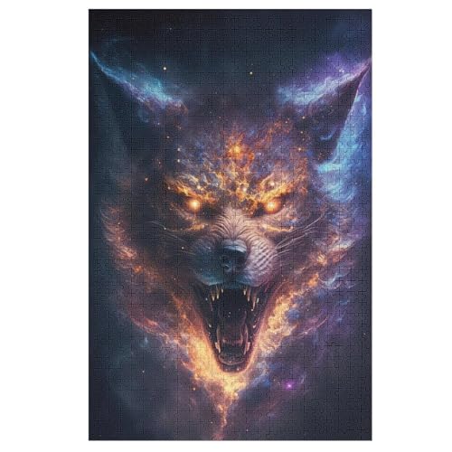 Puzzle Für Erwachsene, Wolf, 1000 Puzzleteile Für Kinder, Holzpuzzles, Geeignet Für Erwachsene Lernspiel, 78×53cm Puzzle Für Erwachsene, Wolf, 1000 Puzzleteile Für Kinder, Holzpuzzles, Geeignet Für Erwachsene Lernspiel, 78×53cm von GGJJTT