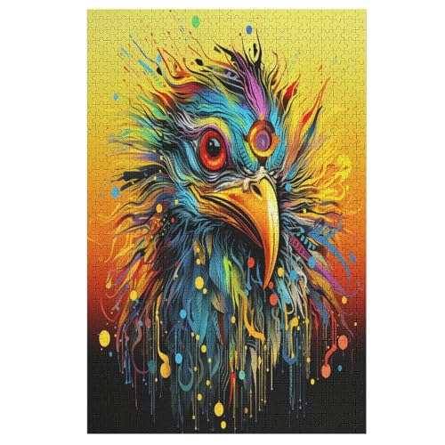 Puzzle Für Erwachsene, bunt Adler, 1000 Puzzleteile Für Kinder, Holzpuzzles, Geeignet Für Erwachsene Lernspiel, 78×53cm Puzzle Für Erwachsene, bunt Adler, 1000 Puzzleteile Für Kinder, Holzpuzzles, Geeignet Für Erwachsene Lernspiel, 78×53cm von GGJJTT