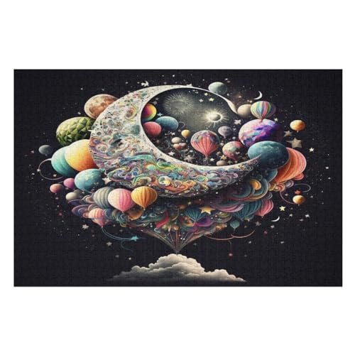 Puzzle Für Erwachsene, bunt Planet, 1000 Puzzleteile Für Kinder, Holzpuzzles, Geeignet Für Erwachsene Lernspiel, 75×50cm Puzzle Für Erwachsene, bunt Planet, 1000 Puzzleteile Für Kinder, Holzpuzzles, Geeignet Für Erwachsene Lernspiel, 75×50cm von GGJJTT