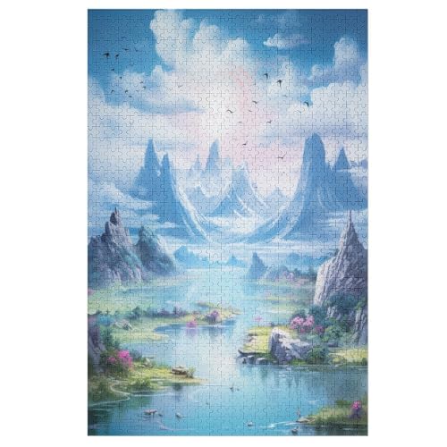 Puzzle Für Erwachsene,Seen und schneebedeckte Berge Puzzles,1000-teiliges Holzpuzzle,Für Erwachsene Und Kinder Ab 12 Jahren,Tolles Geschenk 78×53cm Puzzle Für Erwachsene,Seen und schneebedeckte Berge Puzzles,1000-teiliges Holzpuzzle,Für Erwachsene Und Kinder Ab 12 Jahren,Tolles Geschenk 78×53cm von GGJJTT