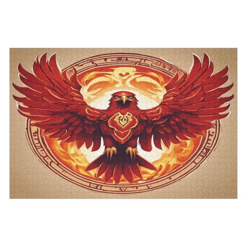 Puzzle Für Kinder, Adler -Puzzle Für Erwachsene, 1000-teiliges Holzpuzzle Für Jugendliche Und Erwachsene, Tolles 75×50cm Puzzle Für Kinder, Adler -Puzzle Für Erwachsene, 1000-teiliges Holzpuzzle Für Jugendliche Und Erwachsene, Tolles 75×50cm von GGJJTT