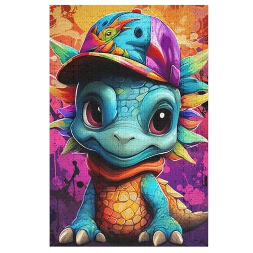 Puzzle Für Kinder, Dinosaurier -Puzzle Für Erwachsene, 1000-teiliges Holzpuzzle Für Jugendliche Und Erwachsene, Tolles （78×53cm） von GGJJTT