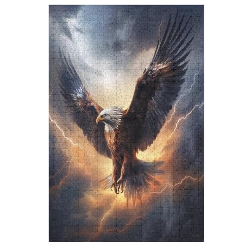 Puzzles Für Erwachsene, 1000 Teile, Adler, Kreative Holzpuzzles, Praktisches Spiel, Familiendekoration 78×53cm Puzzles Für Erwachsene, 1000 Teile, Adler, Kreative Holzpuzzles, Praktisches Spiel, Familiendekoration 78×53cm von GGJJTT