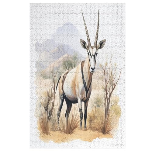 Puzzles Für Erwachsene, 1000 Teile, Antilope, Kreative Holzpuzzles, Praktisches Spiel, Familiendekoration 78×53cm Puzzles Für Erwachsene, 1000 Teile, Antilope, Kreative Holzpuzzles, Praktisches Spiel, Familiendekoration 78×53cm von GGJJTT