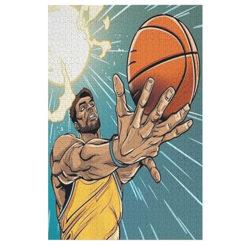 Puzzles Für Erwachsene, 1000 Teile, Basketball, Kreative Holzpuzzles, Praktisches Spiel, Familiendekoration 78×53cm Puzzles Für Erwachsene, 1000 Teile, Basketball, Kreative Holzpuzzles, Praktisches Spiel, Familiendekoration 78×53cm von GGJJTT