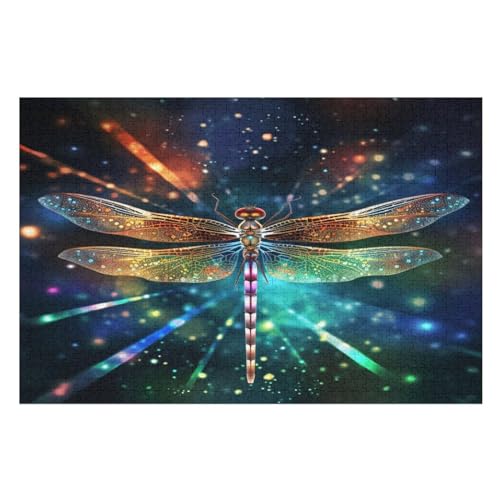 Puzzles Für Erwachsene, 1000 Teile, Drachefly, Kreative Holzpuzzles, Praktisches Spiel, Familiendekoration 75×50cm Puzzles Für Erwachsene, 1000 Teile, Drachefly, Kreative Holzpuzzles, Praktisches Spiel, Familiendekoration 75×50cm von GGJJTT