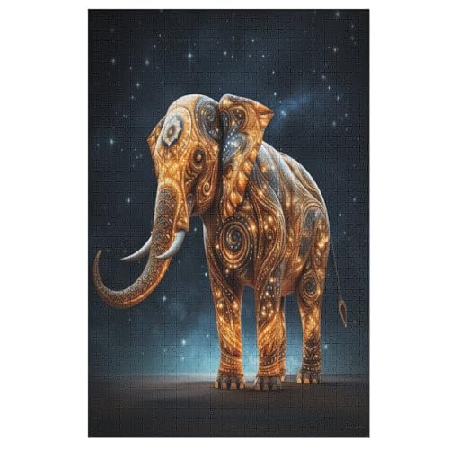 Puzzles Für Erwachsene, 1000 Teile, Elefant, Kreative Holzpuzzles, Praktisches Spiel, Familiendekoration 78×53cm Puzzles Für Erwachsene, 1000 Teile, Elefant, Kreative Holzpuzzles, Praktisches Spiel, Familiendekoration 78×53cm von GGJJTT
