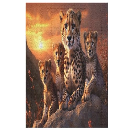 Puzzles Für Erwachsene, 1000 Teile, Leopard, Kreative Holzpuzzles, Praktisches Spiel, Familiendekoration 78×53cm Puzzles Für Erwachsene, 1000 Teile, Leopard, Kreative Holzpuzzles, Praktisches Spiel, Familiendekoration 78×53cm von GGJJTT