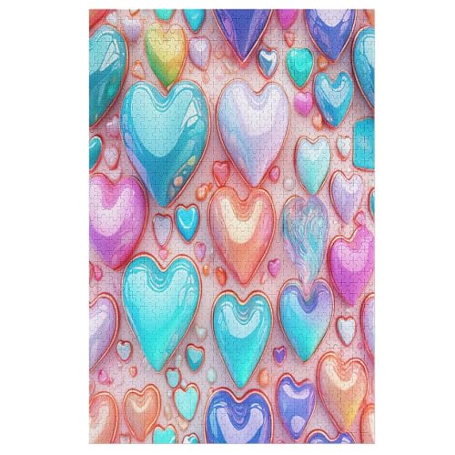 Puzzles Für Erwachsene, 1000 Teile, Liebe, Kreative Holzpuzzles, Praktisches Spiel, Familiendekoration 78×53cm Puzzles Für Erwachsene, 1000 Teile, Liebe, Kreative Holzpuzzles, Praktisches Spiel, Familiendekoration 78×53cm von GGJJTT