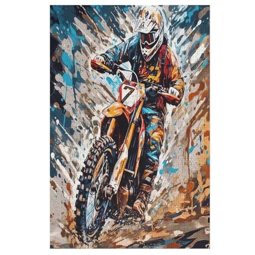 Puzzles Für Erwachsene, 1000 Teile, Motocross, Kreative Holzpuzzles, Praktisches Spiel, Familiendekoration 78×53cm Puzzles Für Erwachsene, 1000 Teile, Motocross, Kreative Holzpuzzles, Praktisches Spiel, Familiendekoration 78×53cm von GGJJTT