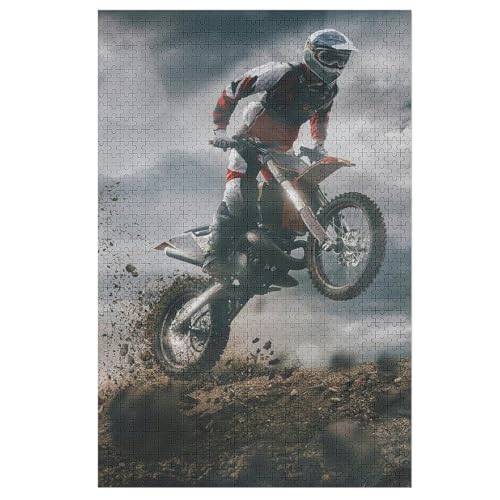 Puzzles Für Erwachsene, 1000 Teile, Motocross, Kreative Holzpuzzles, Praktisches Spiel, Familiendekoration 78×53cm Puzzles Für Erwachsene, 1000 Teile, Motocross, Kreative Holzpuzzles, Praktisches Spiel, Familiendekoration 78×53cm von GGJJTT