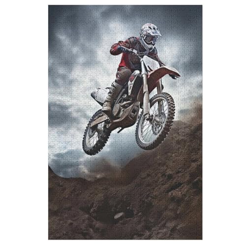 Puzzles Für Erwachsene, 1000 Teile, Motocross, Kreative Holzpuzzles, Praktisches Spiel, Familiendekoration 78×53cm Puzzles Für Erwachsene, 1000 Teile, Motocross, Kreative Holzpuzzles, Praktisches Spiel, Familiendekoration 78×53cm von GGJJTT