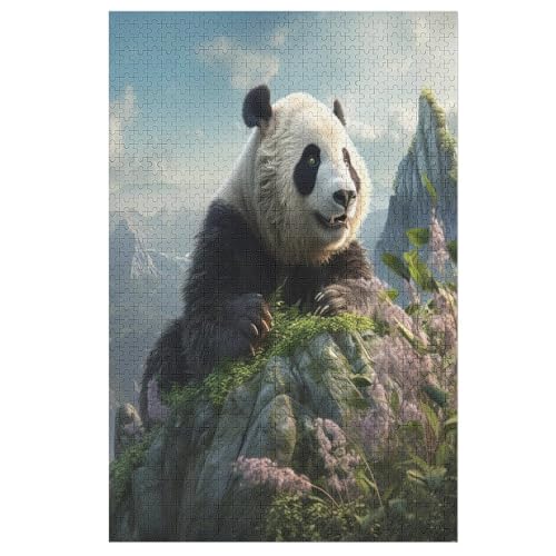 Puzzles Für Erwachsene, 1000 Teile, Panda, Kreative Holzpuzzles, Praktisches Spiel, Familiendekoration 78×53cm Puzzles Für Erwachsene, 1000 Teile, Panda, Kreative Holzpuzzles, Praktisches Spiel, Familiendekoration 78×53cm von GGJJTT