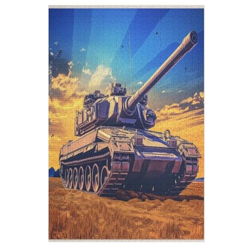 Puzzles Für Erwachsene, 1000 Teile, Panzer, Kreative Holzpuzzles, Praktisches Spiel, Familiendekoration 78×53cm Puzzles Für Erwachsene, 1000 Teile, Panzer, Kreative Holzpuzzles, Praktisches Spiel, Familiendekoration 78×53cm von GGJJTT
