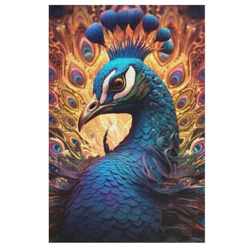 Puzzles Für Erwachsene, 1000 Teile, Pfau, Kreative Holzpuzzles, Praktisches Spiel, Familiendekoration 78×53cm Puzzles Für Erwachsene, 1000 Teile, Pfau, Kreative Holzpuzzles, Praktisches Spiel, Familiendekoration 78×53cm von GGJJTT