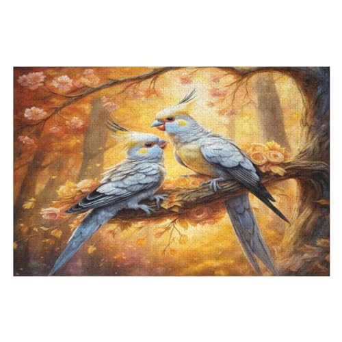Puzzles Für Erwachsene, 1000 Teile, süßer Vogel, Kreative Holzpuzzles, Praktisches Spiel, Familiendekoration 75×50cm Puzzles Für Erwachsene, 1000 Teile, süßer Vogel, Kreative Holzpuzzles, Praktisches Spiel, Familiendekoration 75×50cm von GGJJTT