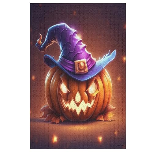 Puzzles Für Erwachsene, Halloween-Kürbis Puzzle, 1000 Teile, Kreatives Puzzle, Geistiges Spielzeug, Kinder, Montagespiele （78×53cm） von GGJJTT