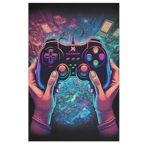 Puzzles Für Erwachsene, Puzzle Gamepad, 1000 Teile, Puzzle Aus Holz Für Erwachsene Und Kinder Ab 12 Jahren, Lernspielzeug 78×53cm Puzzles Für Erwachsene, Puzzle Gamepad, 1000 Teile, Puzzle Aus Holz Für Erwachsene Und Kinder Ab 12 Jahren, Lernspielzeug 78×53cm von GGJJTT
