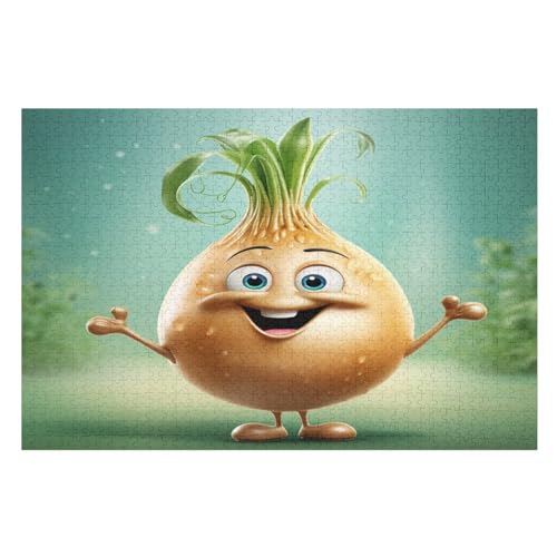 Puzzles Für Erwachsene, Puzzle Knoblauch, 1000 Teile, Puzzle Aus Holz Für Erwachsene Und Kinder Ab 12 Jahren, Lernspielzeug 75×50cm Puzzles Für Erwachsene, Puzzle Knoblauch, 1000 Teile, Puzzle Aus Holz Für Erwachsene Und Kinder Ab 12 Jahren, Lernspielzeug 75×50cm von GGJJTT