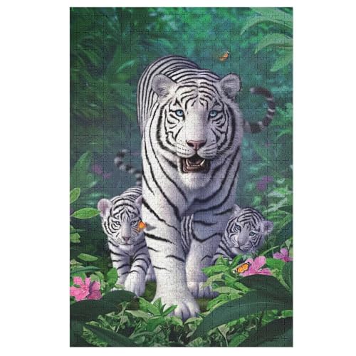 Puzzles Für Erwachsene, Puzzle Tiger, 1000 Teile, Puzzle Aus Holz Für Erwachsene Und Kinder Ab 12 Jahren, Lernspielzeug 78×53cm Puzzles Für Erwachsene, Puzzle Tiger, 1000 Teile, Puzzle Aus Holz Für Erwachsene Und Kinder Ab 12 Jahren, Lernspielzeug 78×53cm von GGJJTT