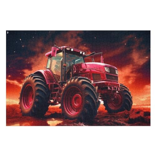 Puzzles Für Erwachsene, Puzzle Traktor, 1000 Teile, Puzzle Aus Holz Für Erwachsene Und Kinder Ab 12 Jahren, Lernspielzeug 75×50cm Puzzles Für Erwachsene, Puzzle Traktor, 1000 Teile, Puzzle Aus Holz Für Erwachsene Und Kinder Ab 12 Jahren, Lernspielzeug 75×50cm von GGJJTT