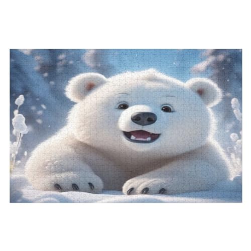 Puzzles Für Erwachsene, Puzzle süßer Bär, 1000 Teile, Puzzle Aus Holz Für Erwachsene Und Kinder Ab 12 Jahren, Lernspielzeug 75×50cm Puzzles Für Erwachsene, Puzzle süßer Bär, 1000 Teile, Puzzle Aus Holz Für Erwachsene Und Kinder Ab 12 Jahren, Lernspielzeug 75×50cm von GGJJTT