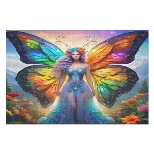 Puzzles Für Erwachsene, Schmetterling Puzzle, 1000 Teile, Kreatives Puzzle, Geistiges Spielzeug, Kinder, Montagespiele （75×50cm） von GGJJTT